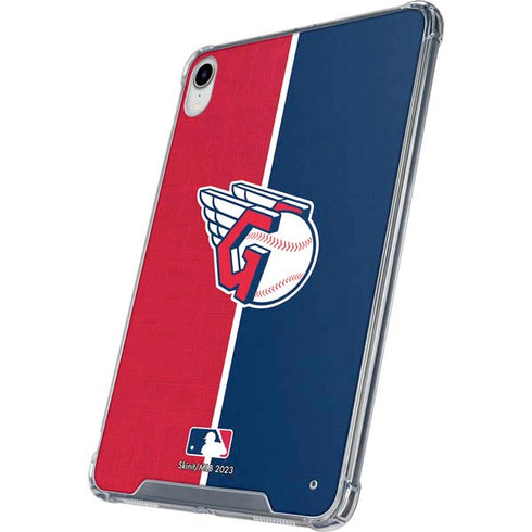 MLB Cleveland Guardians Split iPad 11th Gen (2025) Clear Case