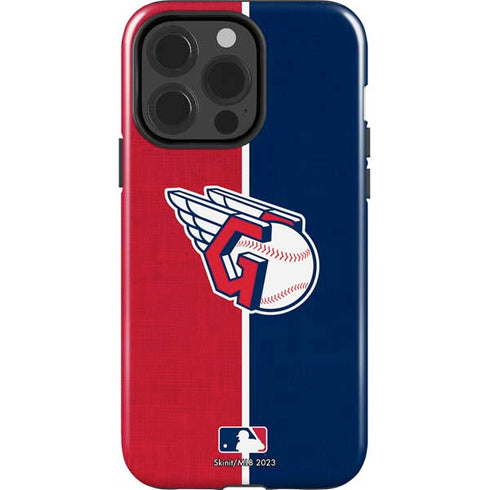 MLB Cleveland Guardians Split iPhone 15 Pro Impact Case