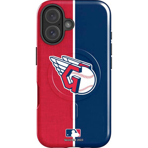 MLB Cleveland Guardians Split iPhone 16 Plus Magsafe Impact Case