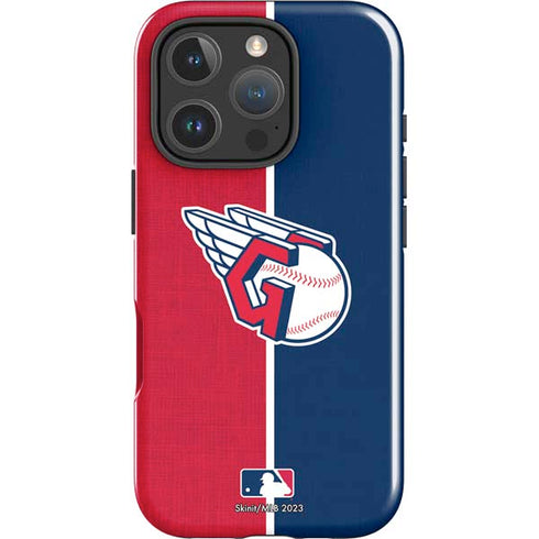 MLB Cleveland Guardians Split iPhone 16 Pro Max Impact Case