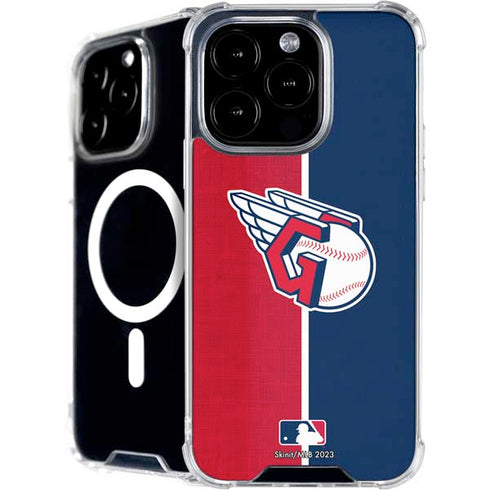 MLB Cleveland Guardians Split iPhone 16 Pro Max MagSafe Case