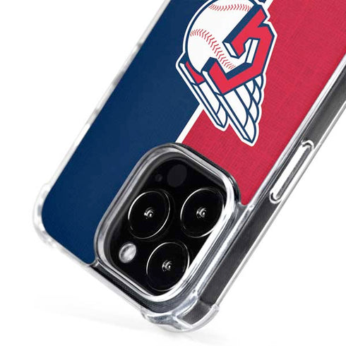 MLB Cleveland Guardians Split iPhone 16 Pro Max MagSafe Case