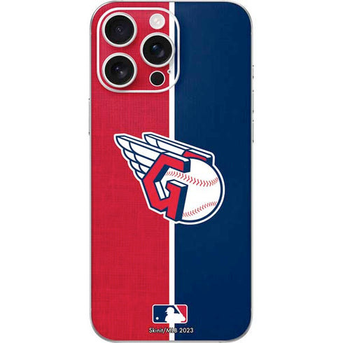 MLB Cleveland Guardians Split iPhone 16 Pro Max Skin
