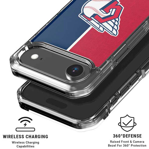 MLB Cleveland Guardians Split iPhone 17 Air Clear Case