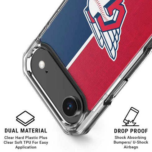 MLB Cleveland Guardians Split iPhone 17 Air Clear Case