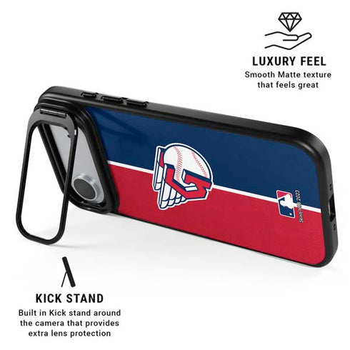 MLB Cleveland Guardians Split iPhone 17 Air Kickstand Case