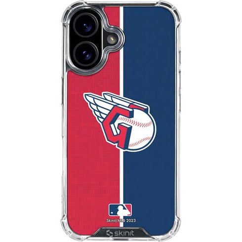 MLB Cleveland Guardians Split iPhone 17 Clear Case
