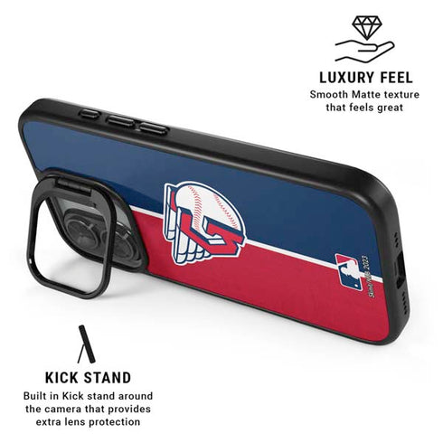 MLB Cleveland Guardians Split iPhone 17 Kickstand Case
