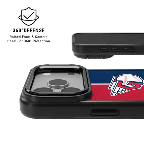 MLB Cleveland Guardians Split iPhone 17 Pro Max Kickstand Case