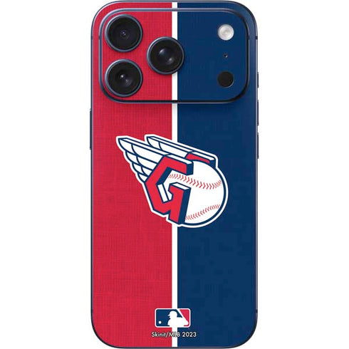 MLB Cleveland Guardians Split iPhone 17 Pro Max Skin