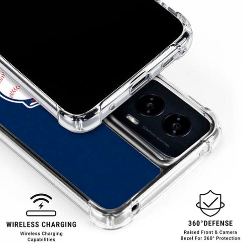 MLB Cleveland Guardians Split Moto G Power 5G (2024) Clear Case