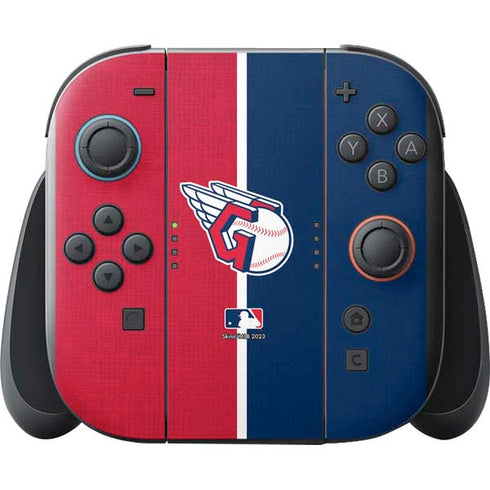MLB Cleveland Guardians Split Nintendo Switch 2 (2025) with Joy-Con Skin