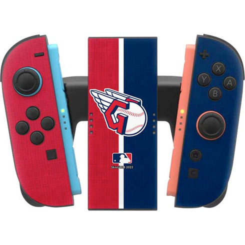 MLB Cleveland Guardians Split Nintendo Switch 2 (2025) Joy-Con Controller Skin
