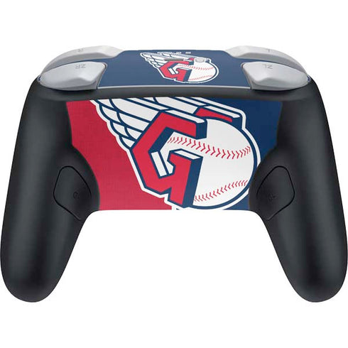 MLB Cleveland Guardians Split Nintendo Switch 2 (2025) Pro Controller Skin