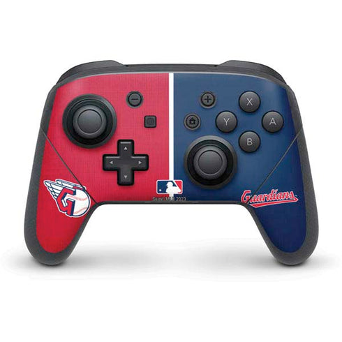 MLB Cleveland Guardians Split Nintendo Skins