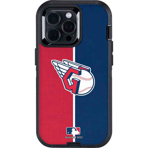 MLB Cleveland Guardians Split Otterbox Defender iPhone Skin
