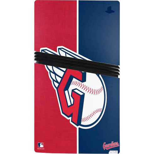 MLB Cleveland Guardians Split PS5 Pro Console Skin