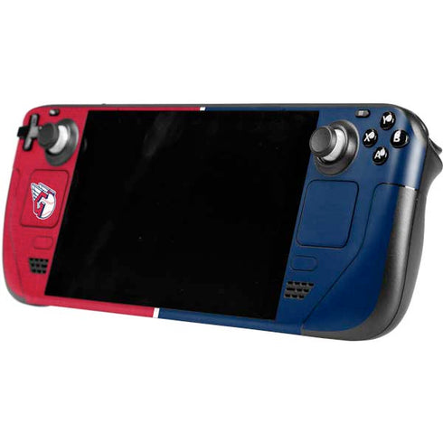 MLB Cleveland Guardians Split Steam Deck Handheld Gaming Computer Skin