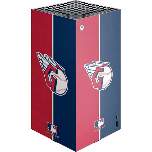 MLB Cleveland Guardians Split XBox Series X Digital Edition Console Skin