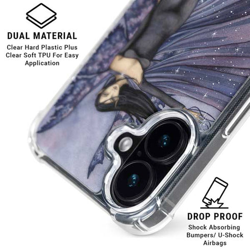 Cloak of Stars by Amy Brown iPhone 16 Plus Clear Case