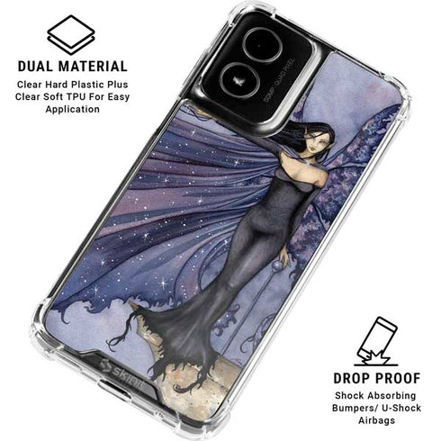 Cloak of Stars by Amy Brown Moto G Power 5G (2024) Clear Case