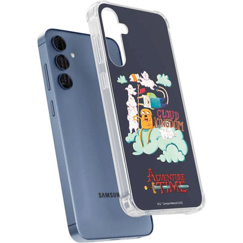 Adult Swim Adventure Time Cloud Kingdom Galaxy A55 5G Clear Case