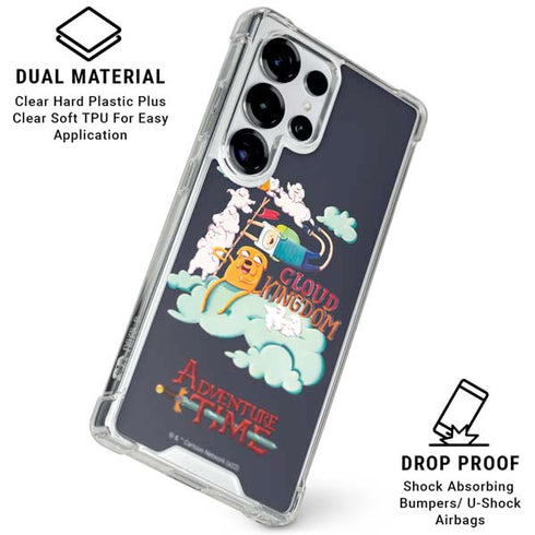 Adult Swim Adventure Time Cloud Kingdom Galaxy S25 Ultra Clear Case