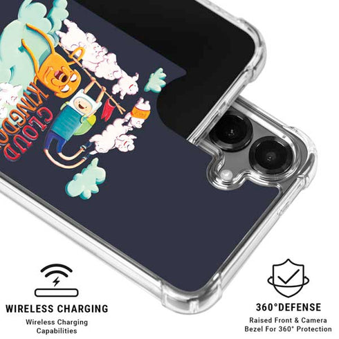 Adult Swim Adventure Time Cloud Kingdom Galaxy S26 Plus Clear Case