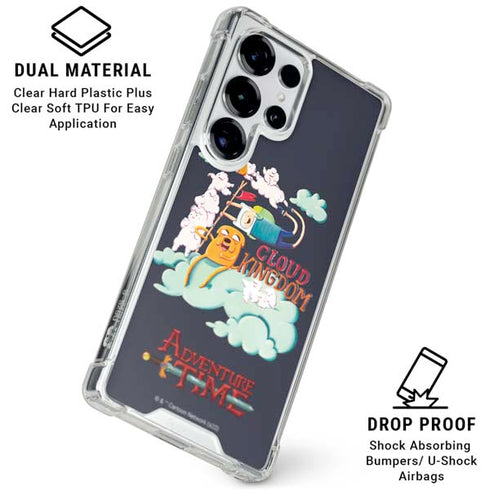 Adult Swim Adventure Time Cloud Kingdom Galaxy S26 Ultra Clear Case