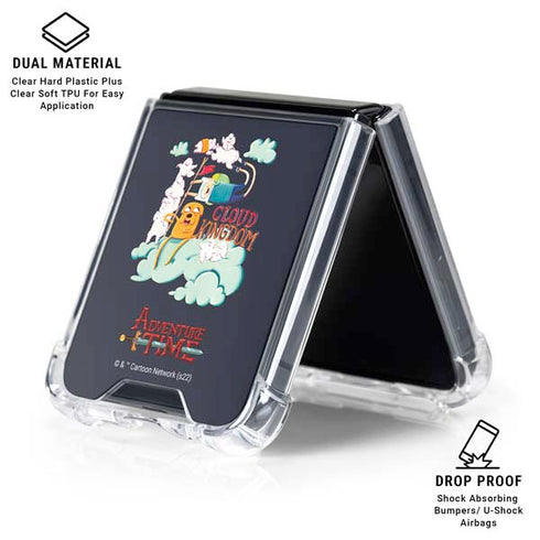 Adult Swim Adventure Time Cloud Kingdom Galaxy Z Flip6 Clear Case