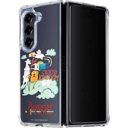 Adult Swim Adventure Time Cloud Kingdom Galaxy Z Fold5 5G Clear Case