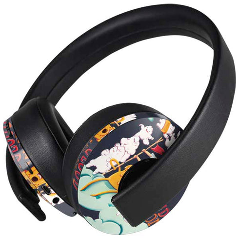 Adult Swim Adventure Time Cloud Kingdom PlayStation 4 Gold Wireless Headset Skin