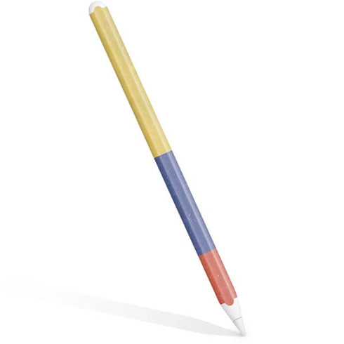 Colombia Flag Distressed Apple Pencil (2nd Gen 2019) Skin