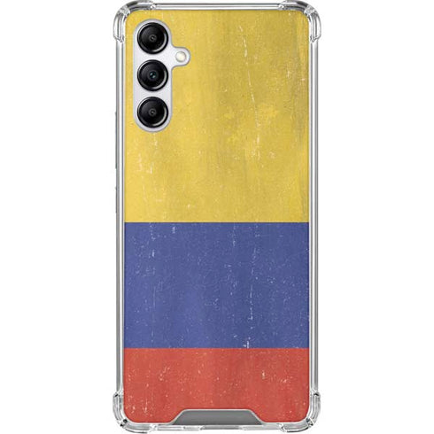 Colombia Flag Distressed Gabb Phone 4 Clear Case