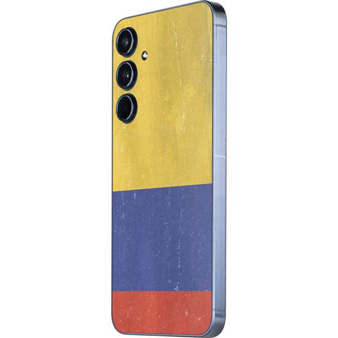 Colombia Flag Distressed Galaxy A36 5G Skin