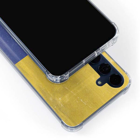 Colombia Flag Distressed Galaxy A55 5G Clear Case