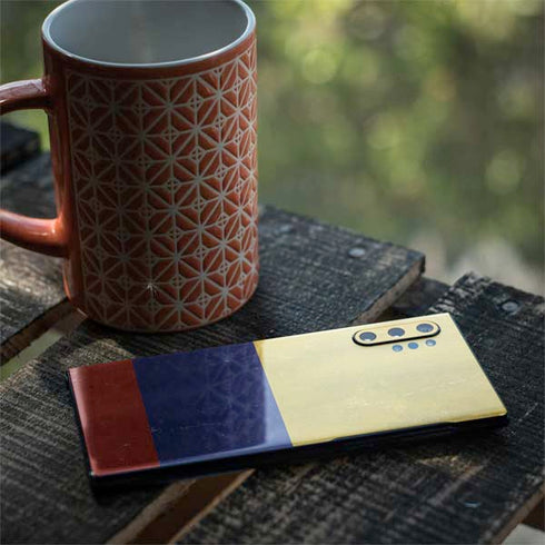 Colombia Flag Distressed Galaxy Note 10 Plus Skin