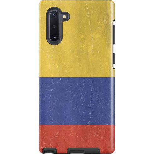 Colombia Flag Distressed Galaxy Cases