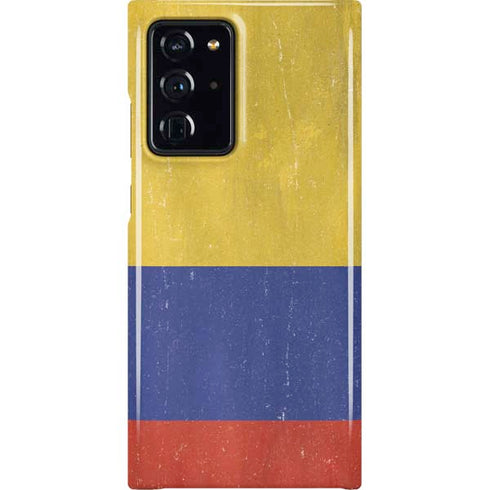 Colombia Flag Distressed Galaxy Cases