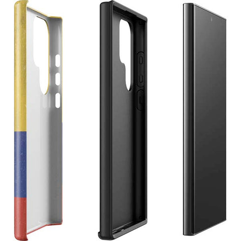 Colombia Flag Distressed Galaxy S23 Ultra Pro Case