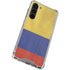 Colombia Flag Distressed Galaxy S24 FE Clear Case