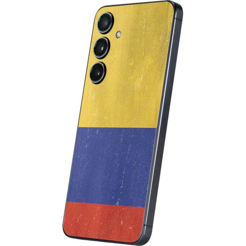 Colombia Flag Distressed Galaxy S25 Skin