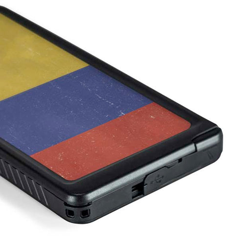 Colombia Flag Distressed Galaxy S24 Ultra Waterproof Case