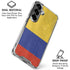 Colombia Flag Distressed Galaxy S26 Clear Case