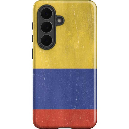 Colombia Flag Distressed Galaxy S26 Impact Case
