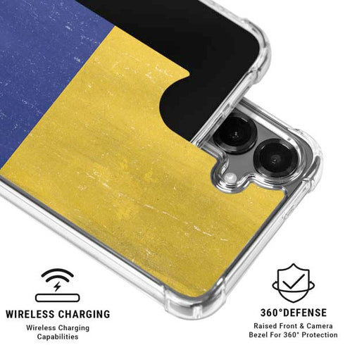 Colombia Flag Distressed Galaxy S26 Plus Clear Case