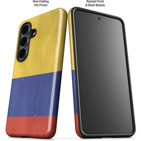 Colombia Flag Distressed Galaxy S26 Plus Impact Case