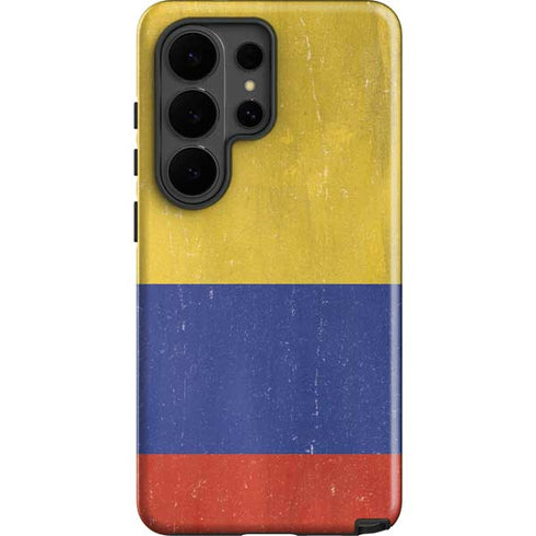 Colombia Flag Distressed Galaxy S26 Ultra Impact Case