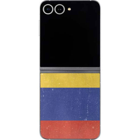Colombia Flag Distressed Galaxy Z Flip6 Skin
