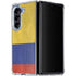 Colombia Flag Distressed Galaxy Z Fold5 5G Clear Case